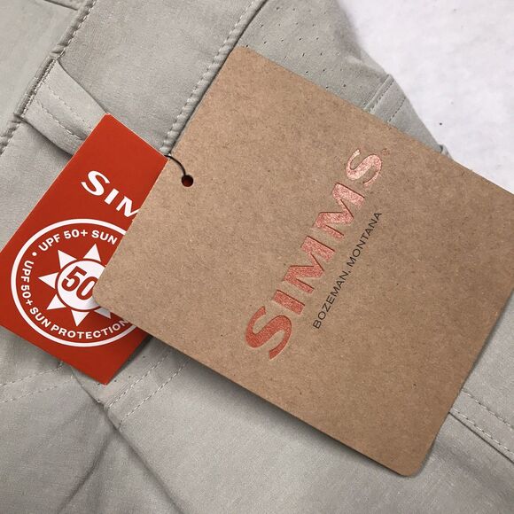 NWT SIMMS Challenger Short Men 40 Khaki Performance Fishing UPF 50+ - Picture 7 of 14